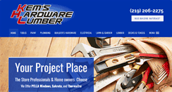 Desktop Screenshot of kemshardwareandlumber.com